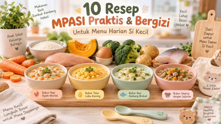 10 Resep MPASI Praktis dan Bergizi untuk Menu Harian Si Kecil